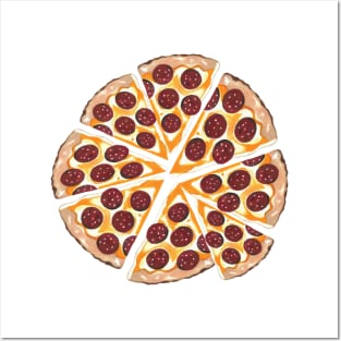 PEPPERONI Pizza Party Posters and Art